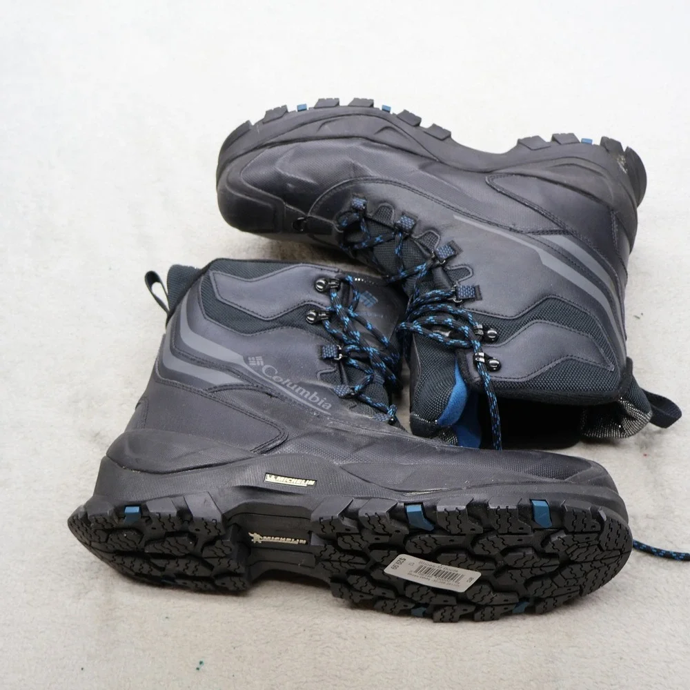 Columbia Mens 12 Snow Boots Black Bugaboot Plus IV Omni Heat BM5978-010 NWD